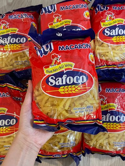 Nui ống Safoco dài 400g