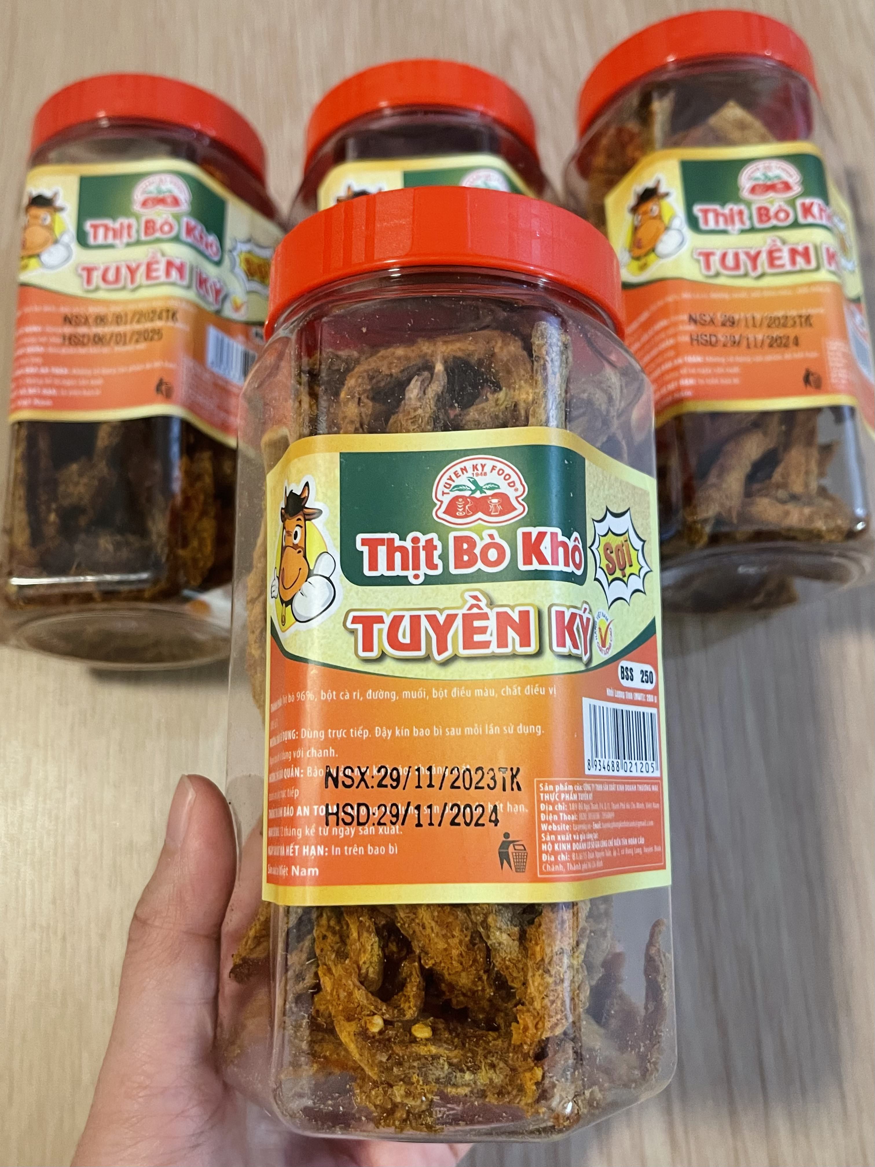 Khô bò sợi Tuyền Ký 250g 0