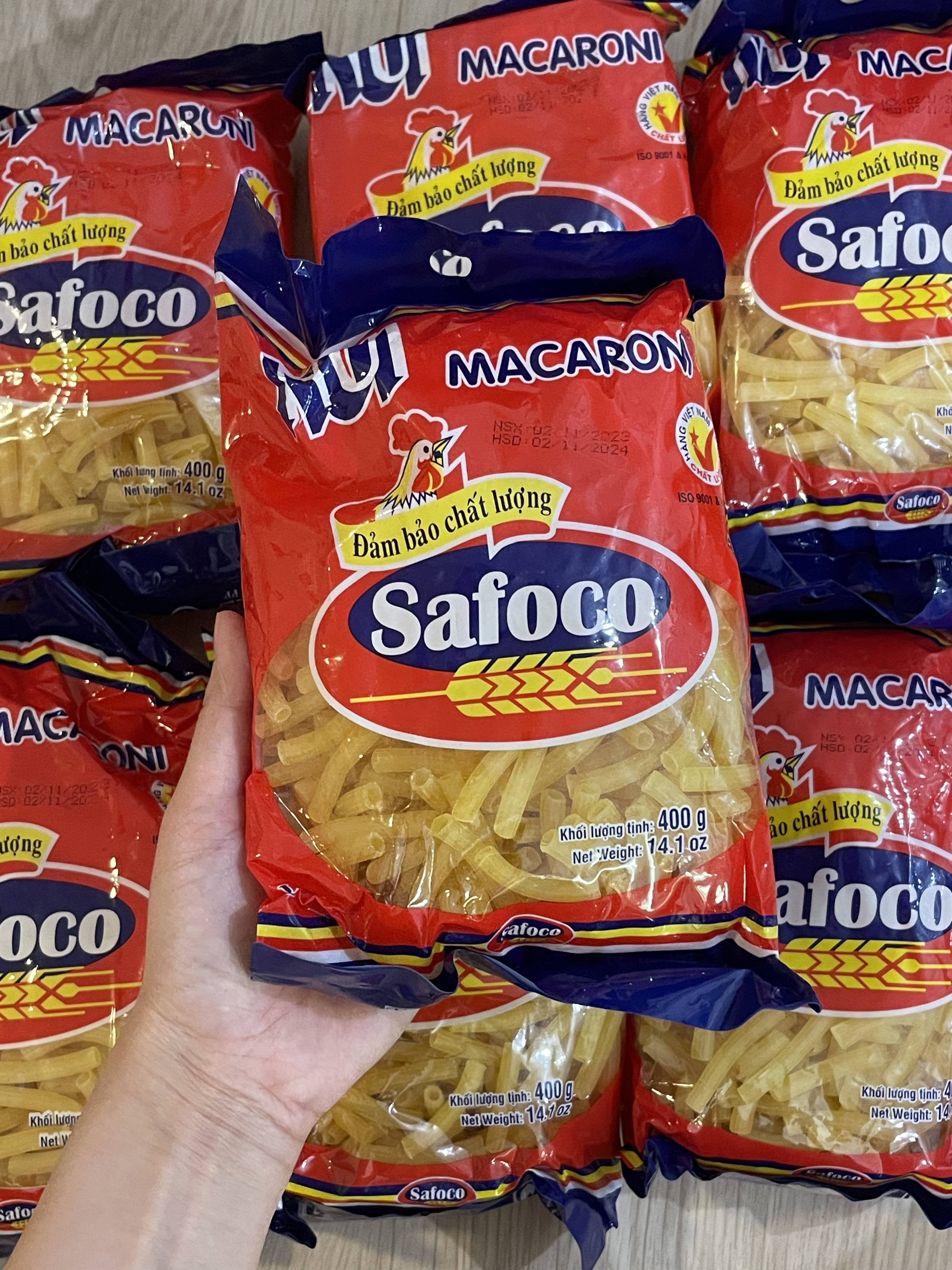 Nui ống Safoco dài 400g