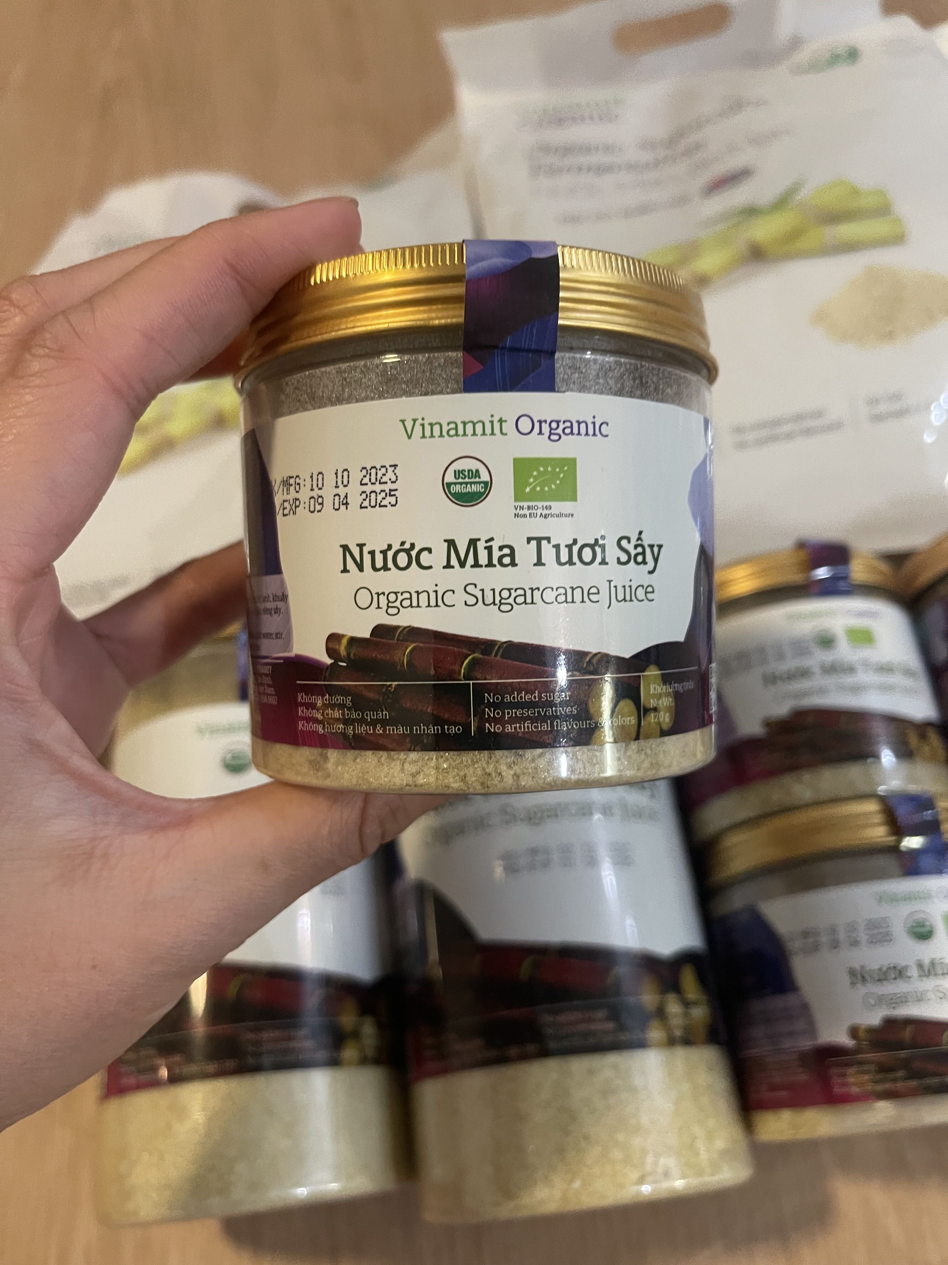 Vinamit nước mía tươi sấy lon 200g 1
