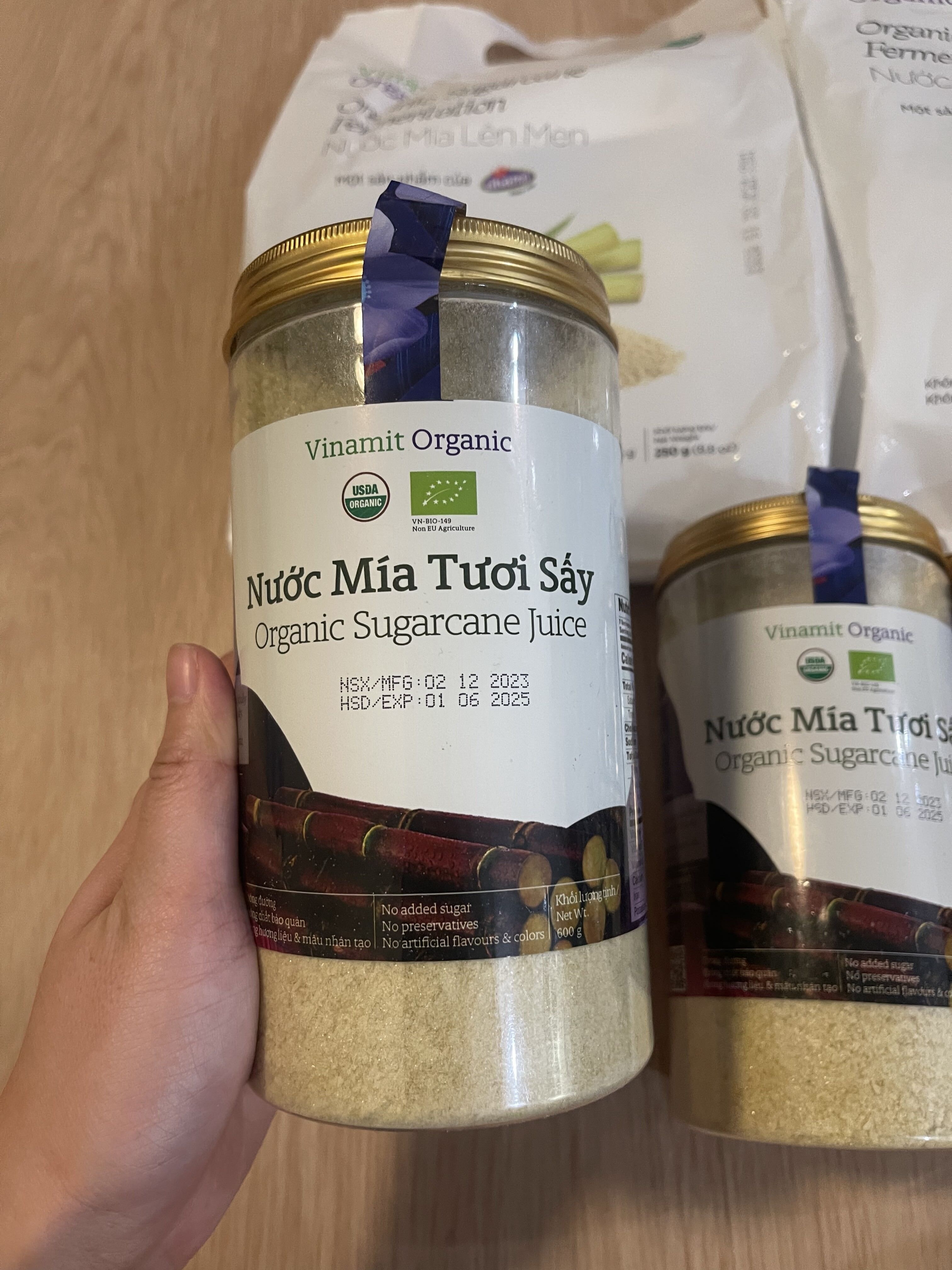 Vinamit nước mía tươi sấy lon 600g 1